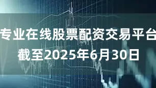 专业在线股票配资交易平台截至2025年6月30日