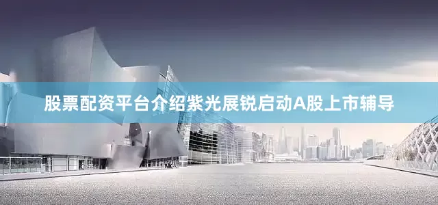 股票配资平台介绍紫光展锐启动A股上市辅导